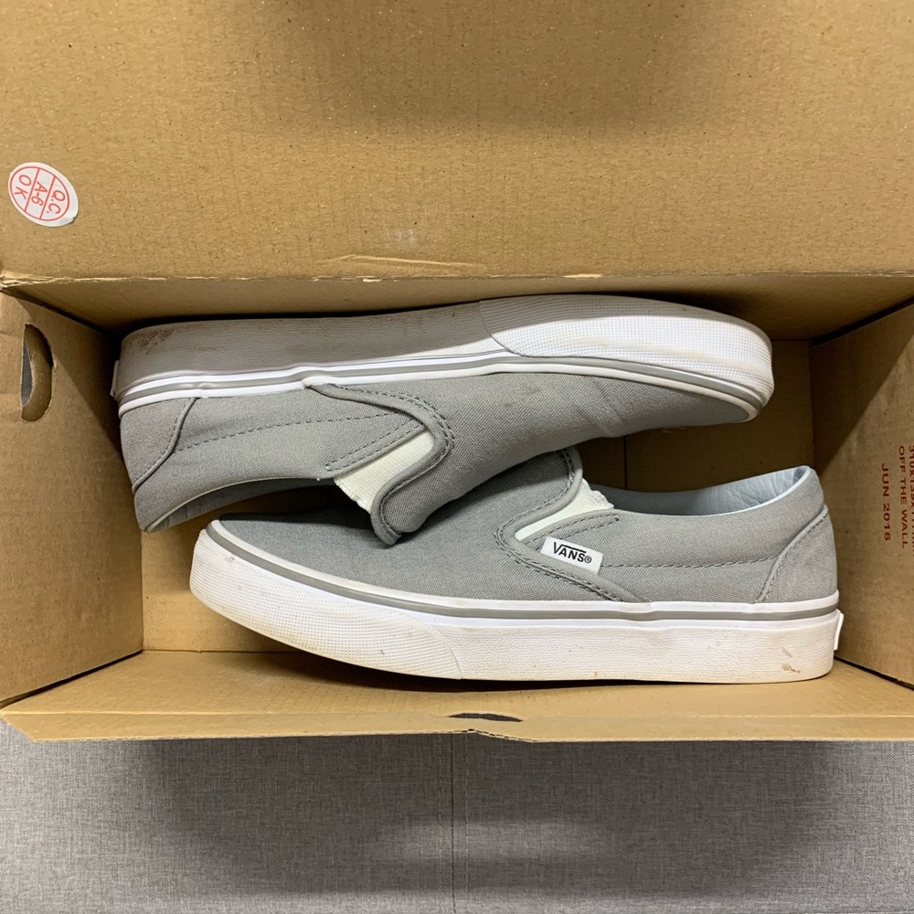 Grey Slip On Vans